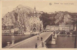 Belgium Dinant Pont Citadelle et Eglsie