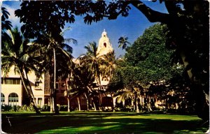 Hawaii Royal Hawaiian Hotel Island Of Oahu Chrome Postcard 09.64