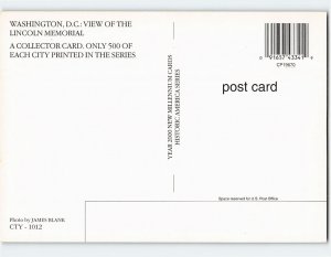 Postcard ...The New Millenium, Year 2000, Lincoln Memorial, Washington, D. C.