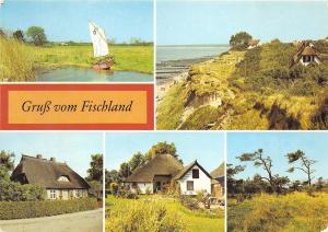 BG10388 gruss vom fischland boat multi views kreis ribnitz damgarten  germany