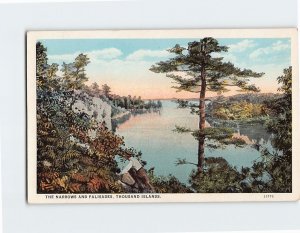 Postcard The Narrows And Palisades, Thousand Islands, Clayton, New York