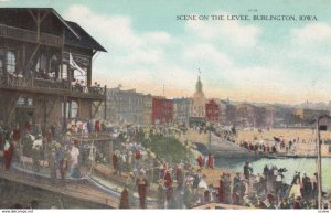 BURLINGTON , Iowa, 1908 ; Scene at the Levee