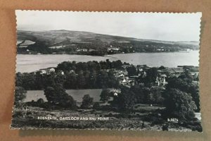 UNUSED VALENTINE'S REAL PHOTO PC - ROSNEATH, GARELOCH & RHU POINT, SCOTLAND