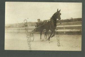 Holley NEW YORK RP c1910 HARNESS RACING Horse Race Trotting Pacing F.B. SALSBURY