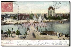 Old Postcard Rotterdam Leeuwenbrug in Witte