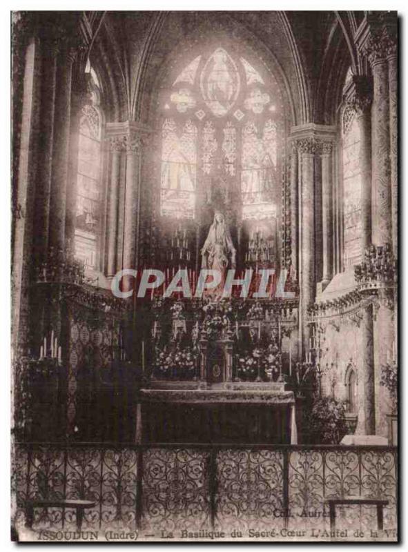 Old Postcard Issoudun Basilica of the Sacre Coeur L & # 39autel life