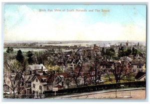 c1910 Birds Eye View Exterior View South Norwalk Sound Connecticut CT Postcard