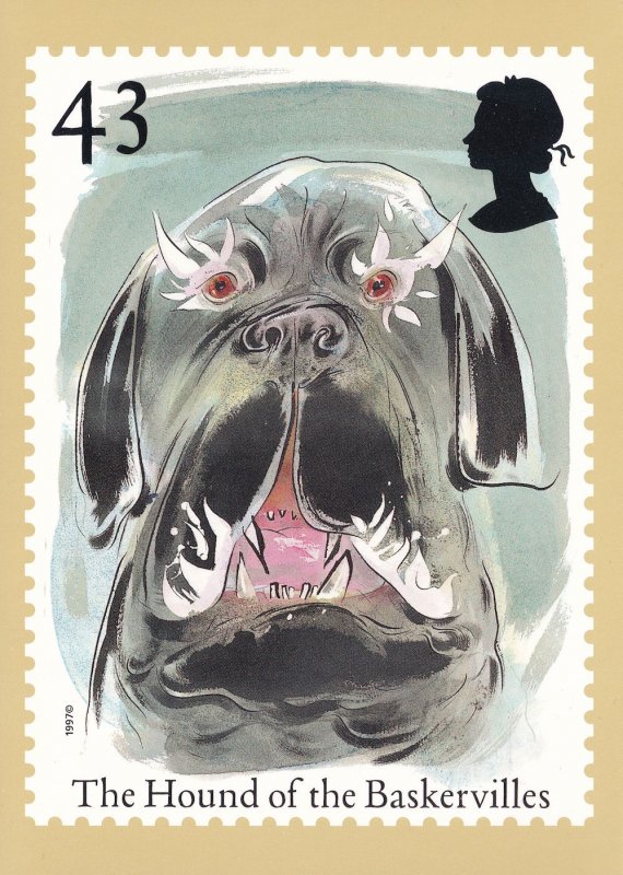 The Hound Of The Baskervilles Sherlock Holmes Limited Postcard