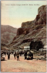 Indian Garden Camp-3180 Feet Below the Rim Foot of the Hill Campsite Postcard