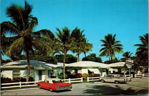 Vtg Fort Lauderdale Florida FL Embassy Villas Old Cars 1960s Unused Postcard