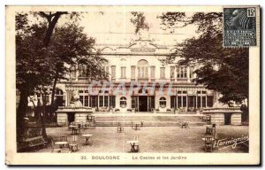 Old Postcard Boulogne Casino and Gardens