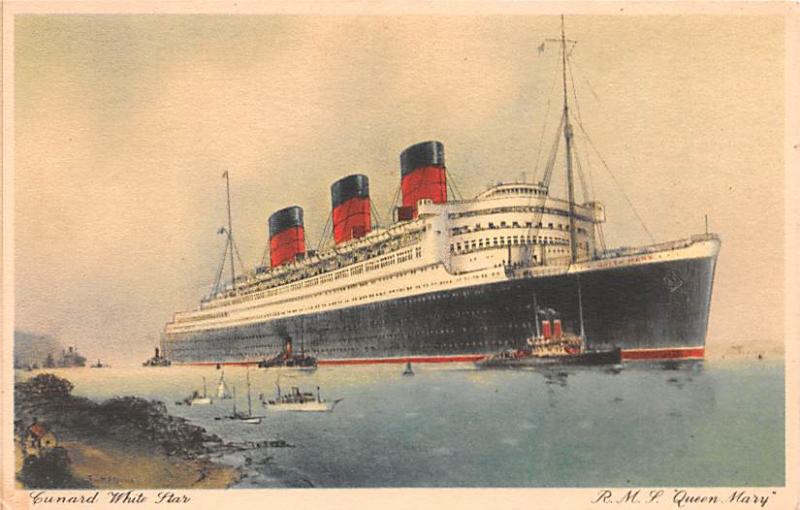 Cunard White Star, RMS Queen Mary Ship Unused 