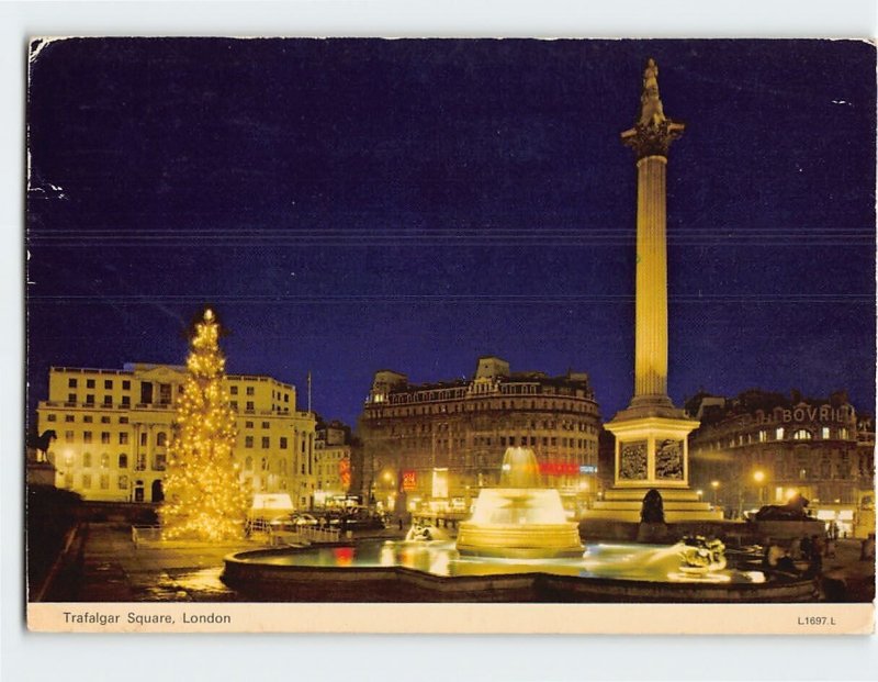 Postcard Trafalgar Square, London, England