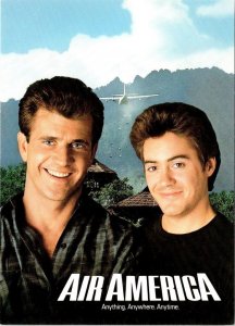 Movie Advertising  AIR AMERICA Mel Gibson~Robert Downey Jr 1990 4X6 POSTCARD