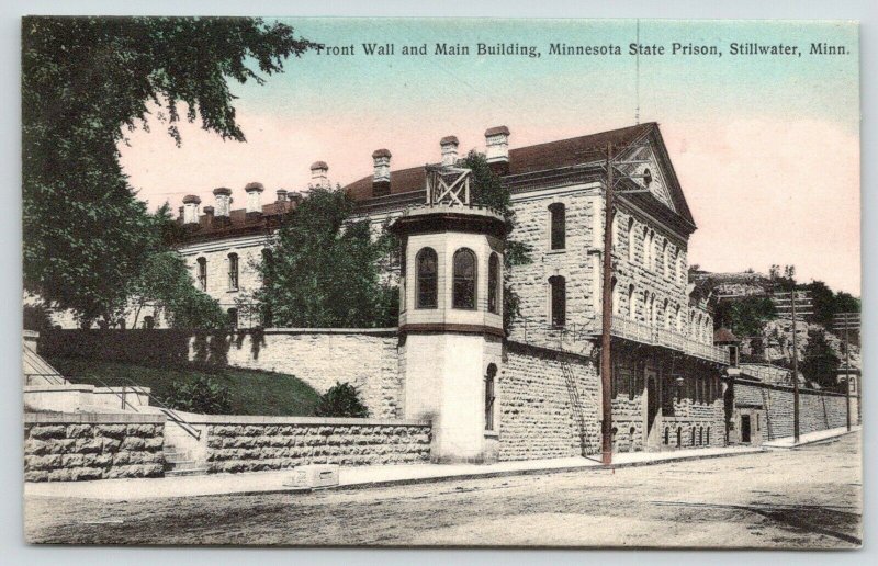 Stillwater Minnesota~State Prison~Front Wall & Main Building~Box on Sidewalk~'10 