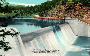 Colorado Denver Mountain Parks Evergreen Dam & Lake At Evergreen In Bear Cree...