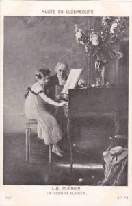 J A Muenier La Lecon De Clavecin Musee Du Luxembourg