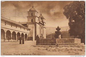 SANTA BARBARA, California, PU-1915; Mission Santa Barbara