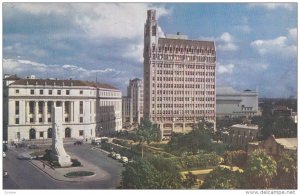 Alamo Plaza, Houston Street, Federal Buildings, SAN ANTONIO, Texas, 40-60´s