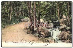 Belgie Belgium Spa Old Postcard Promenade d & # 39Orleans