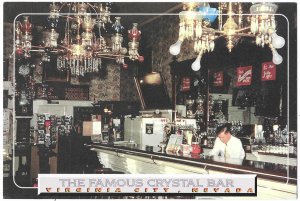 Famous Crystal Bar Established 1867 in Virginia City Nevada 4 by 6