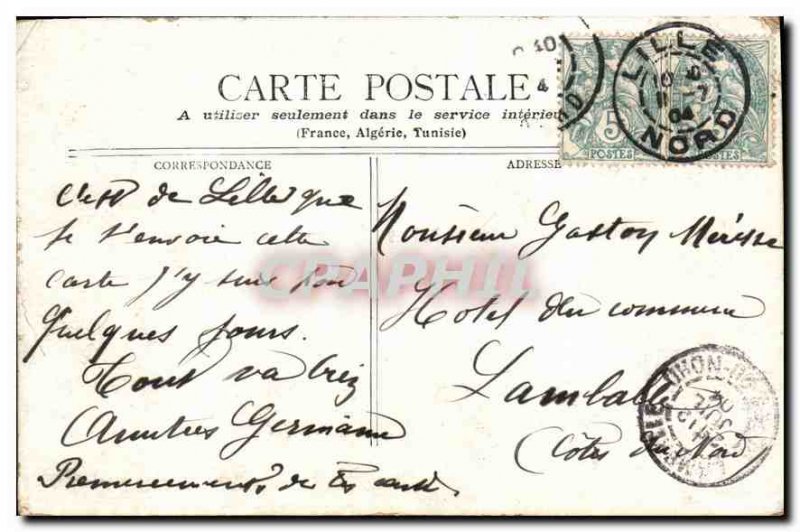 Postcard Old Lille Porte de Paris