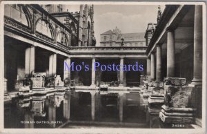 Somerset Postcard - Bath, The Roman Baths - Real Photo    DC2122