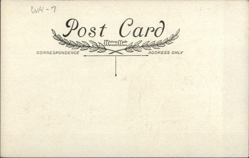 Halloween Black Cat Witch Hat Mouse Police Whitney c1910 Postcard