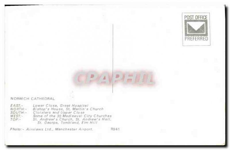 Postcard Old Norwich Cathedral