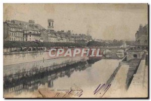 Old Postcard Besancon Quays