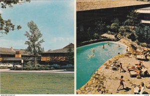 OTTAWA , Ontario , 1950-60s;Split-View, Exterior and Pool, Talisman Motor Inn