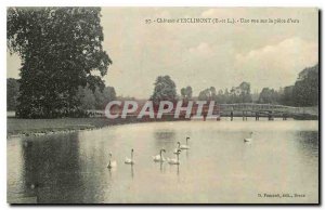 Old Postcard Chateau d'Esclimont E and L A view of the water room