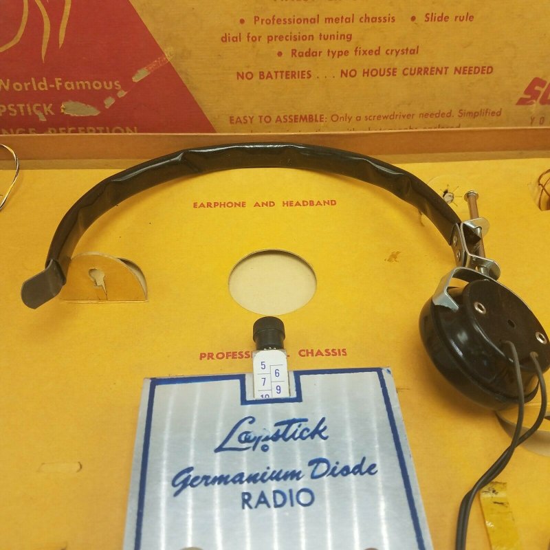 1957 Superkit Loopstick Long Range Germanium Diode Radio Model Kit