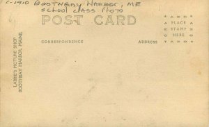 Maine Boothbay Harbor C-1910 School Class Photo Labbies RPPC Postcard 22-3014