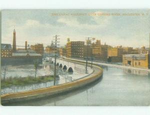 Unused Divided-Back BRIDGE SCENE Rochester New York NY HJ0370