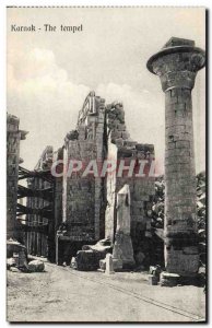 Postcard Ancient Egypt Karnak Egypt The tempel