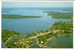 MN Minnesota  LAKE MINNETONKA  Waterfront Homes Bird's Eye View  4X6 Postcard