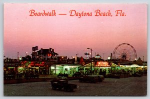 Daytona Beach Florida~Boardwalk Neon Lights~Midway Fun Fair~Shirt World~1970s