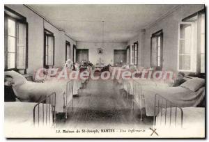 Postcard Old House St Joseph Nantes A Infirmary