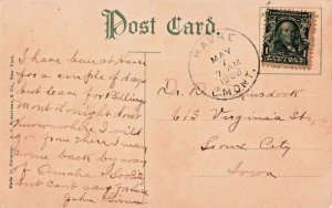 Postcard MT Havre Montana-Hank Wilson-Agent-Grey Mountain Whiskey c1908 (D18)