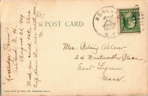 Squam River from Holderness Bridge NH c1909 Vintage Postcard R32