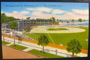 Mint USA Color Picture Postcard Al Lang Field St Petersburg FL Sunshine City