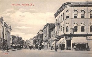 Plainfield New Jersey scene on Park Avenue vintage pc DD7433