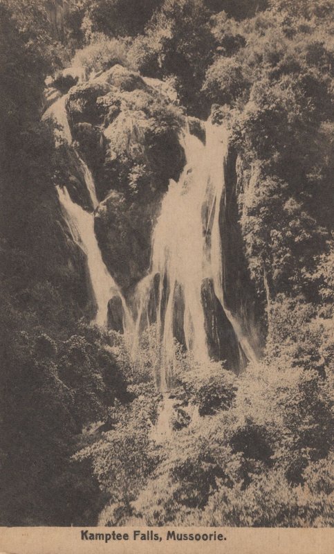 Mussoorie Kamptee Falls Clifton Kent Old Postcard