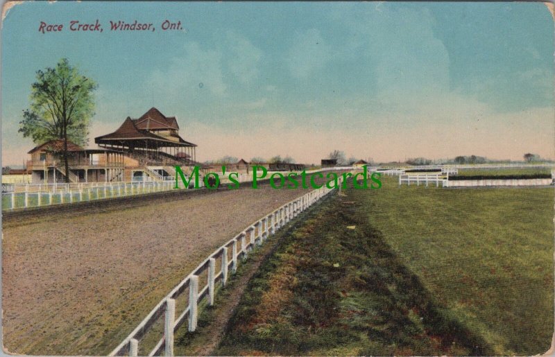 Canada Postcard - Race Track, Windsor, Ontario   RS35876