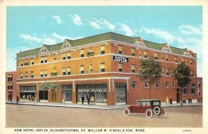 Elizabethtown Kentucky New Hotel Joplin Vintage Postcard AA39685