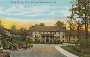 Indiana Mitchell Spring Mill Inn Spring Mill State Park 1951 Curteich