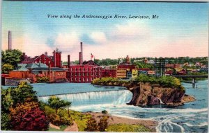 Postcard FACTORY SCENE Lewiston Maine ME AL0254