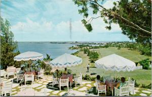 Castle Harbour Hotel Golf & Beach Club Bermuda 1966 Churchill Stamp Postcard F4