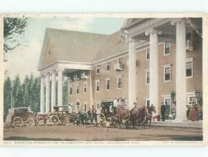 Horse And Carriage At Yellowstone Lake Hotel Yellowstone Park Wyoming WY W6055